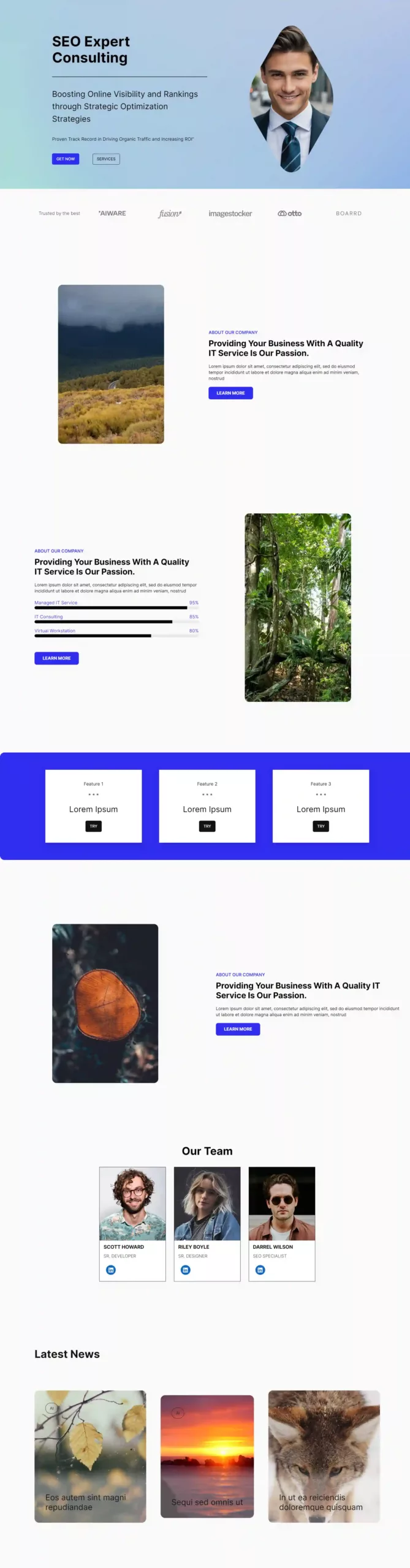 Business Homepage